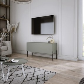 Szafka RTV: Aloes, 100 x 52 x 32 cm, czarne nogi