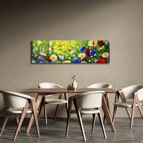 Obraz dzikich kwiatów (170x50 cm)
