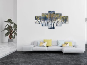 Obraz jelenia w lesie (125x70 cm)