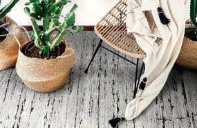 Dywan nowoczesny Stella szary melanż koło 195 cm x 195 cm