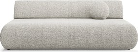Masseno Sofa DELTA z funkcją spania i pojemnikiem na pościel, Rozkładana sofa - Jasnoszary, PUENTE 09