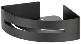 Narożna aluminiowa półka łazienkowa BIVIO, montaż bez wiercenia