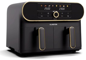 Klarstein AuraAir 1700W 10L Air Fryer Dual Czarna/Złota