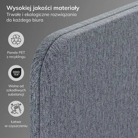 Parawan akustyczny SADIE Carbon Fog 260/145 cm