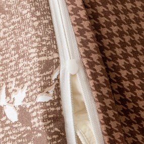 PrzytulneMieszkanie.pl PrzytulneMieszkanie.pl Pościel z mikroflanelu BRONIVA brązowe Rozmiar pościeli: 70 x 90 cm | 140 x 200 cm