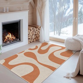 Pomarańczowy chodnik odpowiedni do prania 60x230 cm Caramel Latte – Mila Home