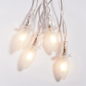 Łańcuch świetlny Szyszka, 20 żarówek LED Filament,przezroczysty kabel, przedłużenie