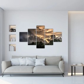 Obraz chmur i lasu (125x70 cm)