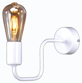 Biały industrialny kinkiet ścienny - S575 H1-T57