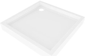 Mexen Flow+ brodzik kwadratowy 80 x 80 cm, biały połysk - 46S108080H