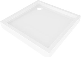 Mexen Flow+ brodzik kwadratowy 80 x 80 cm, biały połysk - 46S108080H