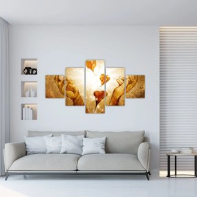 Obraz - Malowanie rąk pełnych miłości (125x70 cm)
