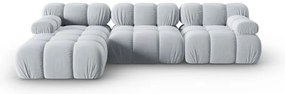 Jasnoniebieska aksamitna sofa 285 cm Bellis – Micadoni Home