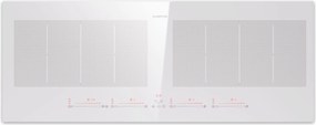 Klarstein Masterzone 90cm Płyta Indukcyjna 2StrefyFlex 4 Strefy Gotowania Biały