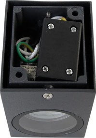 Nowoczesna lampa ścienna ciemnoszara IP44 - Baleno