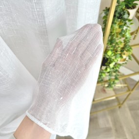 Firana gładka batyst len bez wzorów elegancka klasyczna - wys. 300 cm