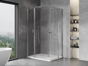 Mexen Mist Duo kabina prysznicowa uchylna 115 x 70 cm, transparent, chrom - 8A4-115-070-01-00