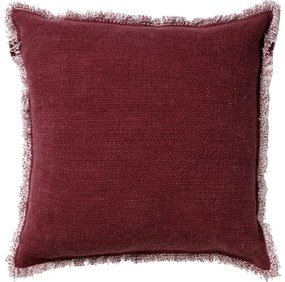 Dekoracyjna poszewka na poduszkę BURTO MERLOT 45x45 cm, bordowa
