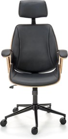 Nowoczesny fotel biurowy z oparciem ze sklejki Ignazio Halmar