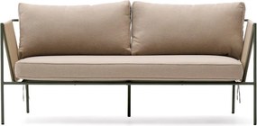 Zielona/beżowa tapicerowana sofa ogrodowa Zivia – Kave Home
