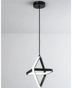 Lampa geometryczna LED wisząca sufitowa AT48-1SL-Black