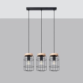 Lampa wisząca GOTTO 3L czarna