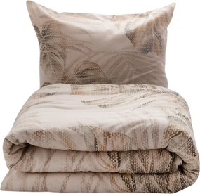 Pościel z mieszanki bawełny i lnu Monstera, 160 x 200 cm, 2 szt. 70 x 80 cm