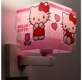Dalber 73269 - Kinkiet dziecięcy HELLO KITTY 1xE27/15W/230V różowy