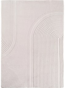 Dywan nowoczesny 3D Pompei Geometria kremowy 240 cm x 340 cm