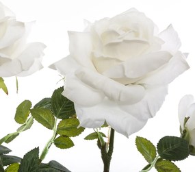 Sztuczne kwiaty doniczkowe KRZEW RÓŻY, 74 cm