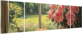 Obraz - Kot na oknie (170x50 cm)