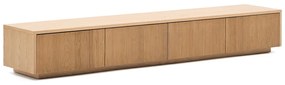 Szafka pod TV w dekorze dębu w naturalnym kolorze 200x30x40 cm Helvine – Kave Home