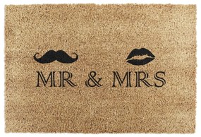 Wycieraczka z włókna kokosowego 40x60 cm Mr and Mrs – Artsy Doormats