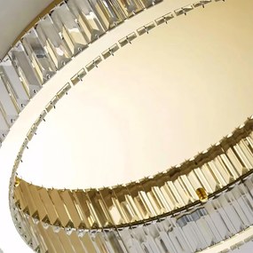 LAMPA KRYSZTAŁOWA PLAFON APP1723-C 60cm ZŁOTA