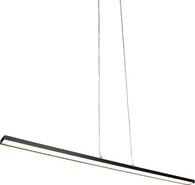 Nowoczesna lampa wisząca czarna 90 cm zintegrowana LED - Banda