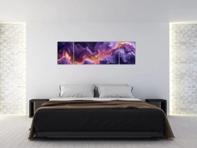 Obraz - Fioletowa Mgławica (170x50 cm)