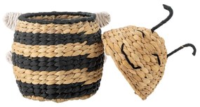 Dziecięcy kosz na zabawki z hiacyntu wodnego w naturalnym kolorze 20x18x30 cm Finn – Bloomingville Mini