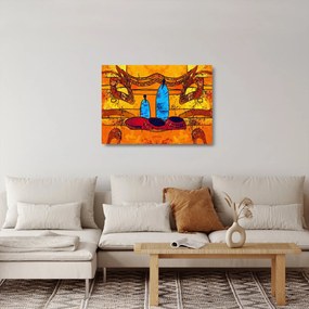 Obraz na szkle - Malarstwo starożytne (70x50 cm)