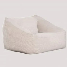 Pufa Fotel Tapicerowany Thiago ↔︎ 110 Cm & Sztruksu Marrón Trigo - Sklum