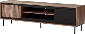 Orzechowa szafka rtv na nóżkach M6-W71