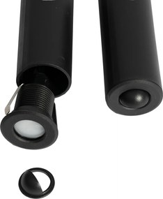 Zestaw 5 nowoczesnych reflektorów gruntowych czarnych z LED IP67 - Linsey