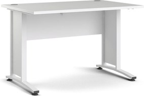Biurko proste Prima biały 120 białe nogi