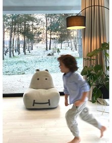 Jasnoszary dziecięcy worek do siedzenia Hippo – The Brooklyn Kids