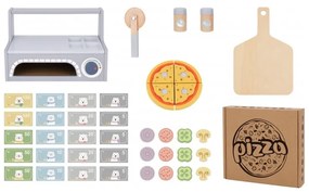Tooky toy pizzeria drewniany piec do pizzy akcesoria