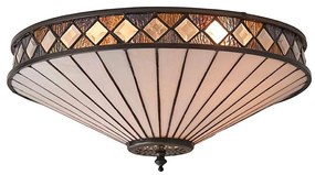 Endon 64145 - Lampa sufitowa Tiffany FARGO 2xE27/60W/230V śr. 41,5 cm