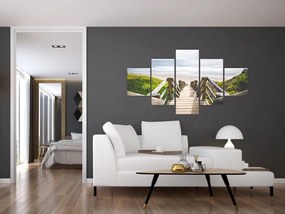 Obraz - Wejście na plażę (125x70 cm)