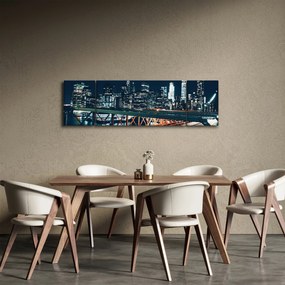 Obraz miasta nocą (170x50 cm)