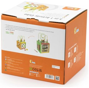 Viga drewniana kostka edukacyjna 5w1