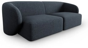 Niebieska sofa z tkaniny szenilowej 188 cm Paolo – Milo Casa