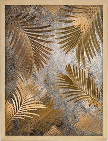 Obraz Golden Leaves 30x40cm gold